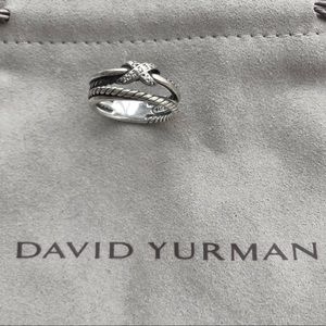 David Yurman X Collection Ring with Diamonds